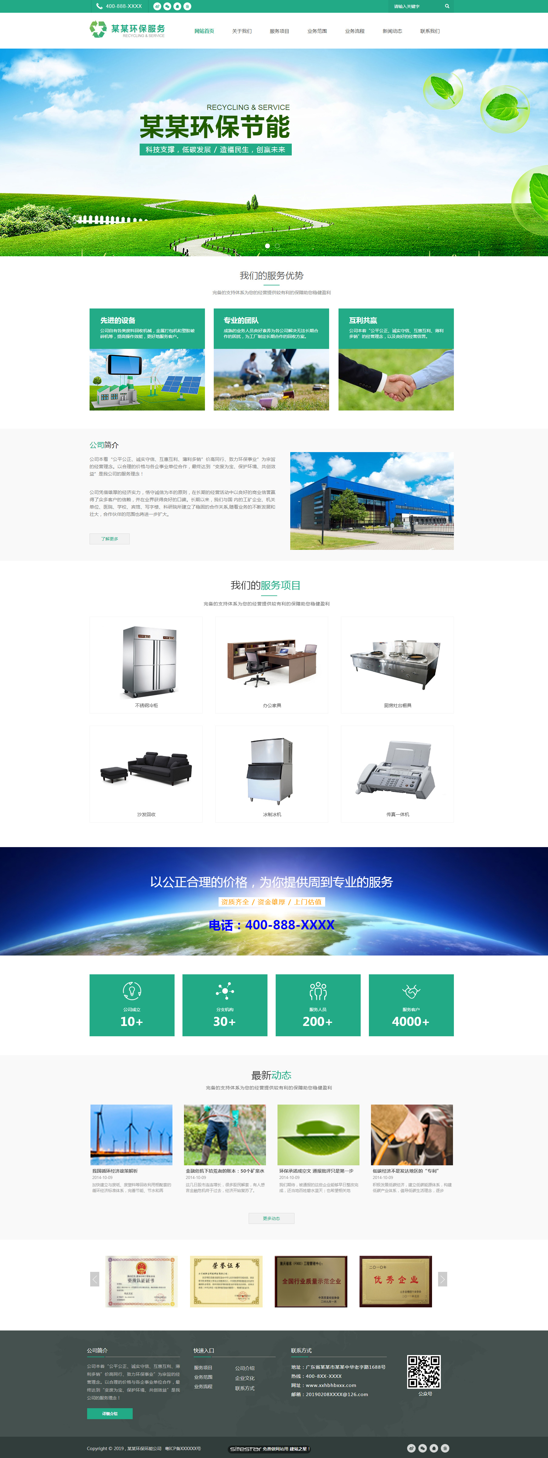 企业网站精美模板-environment-1225716