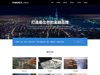 金融投资网站模板2007