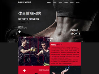 体育健身网站模板1667